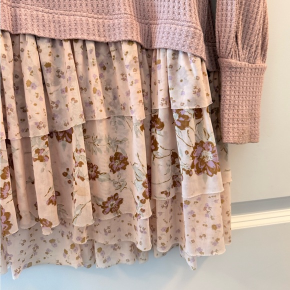 FREE PEOPLE PINK OPPOSITES ATTRACT MINI DRESS - Picture 6 of 8